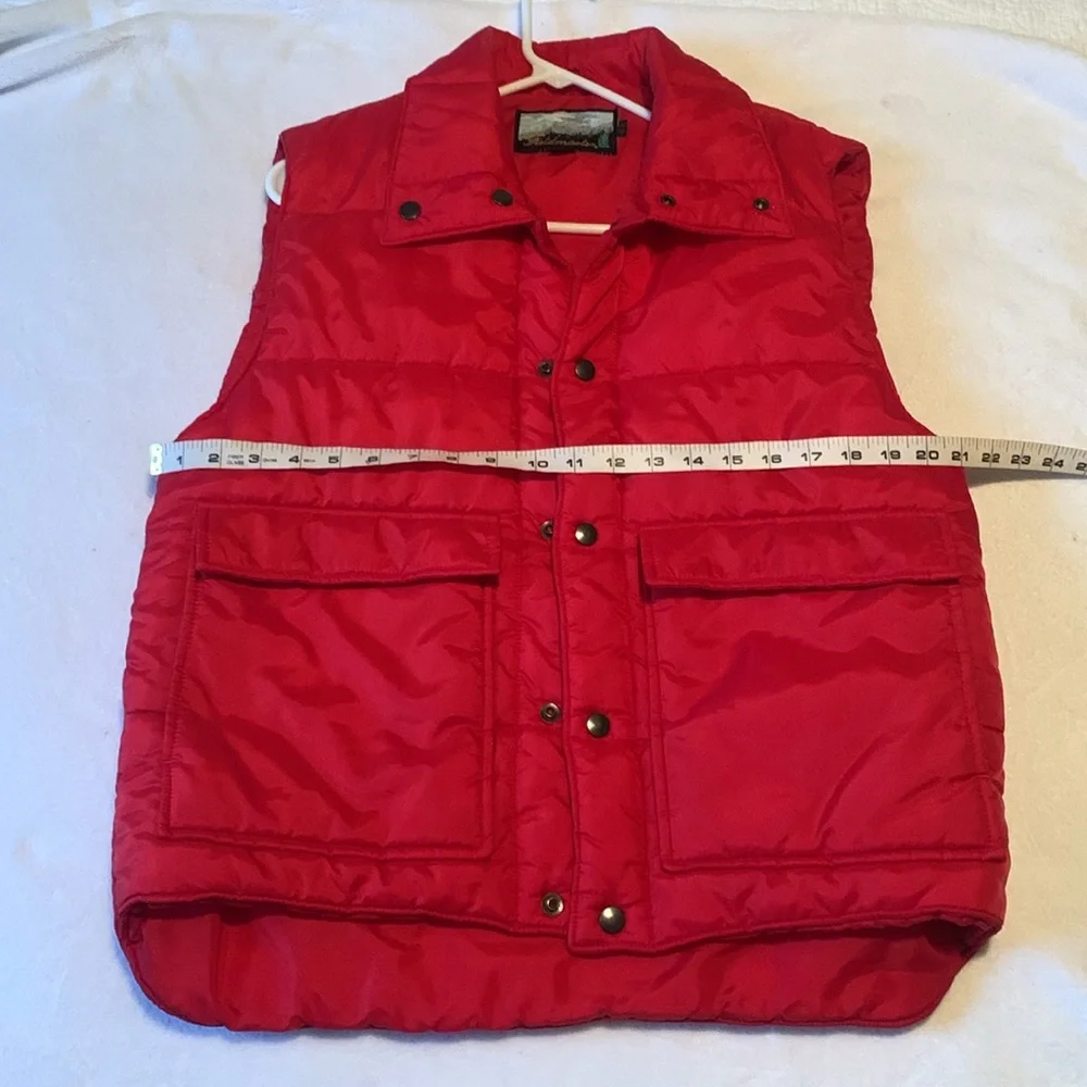 Fieldmaster red vintage puffy vest size medium - Picture 5 of 6